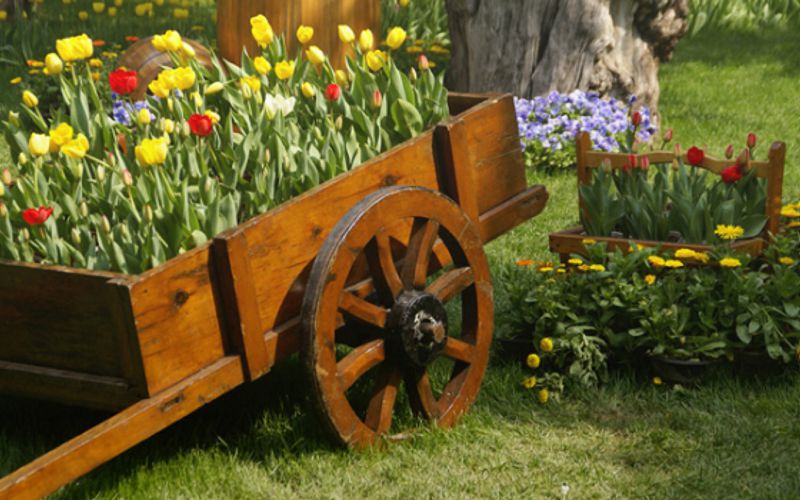 Carretas y accesorios de madera
